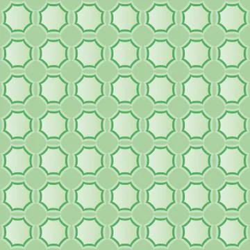 Pattern with light and dark green geometric shapes Stock Illustration