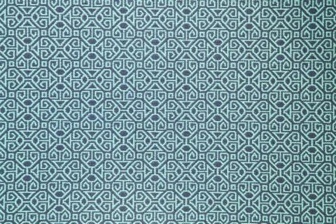 Pattern of light blue tradition clothing wall paper panel, close up Foto stock