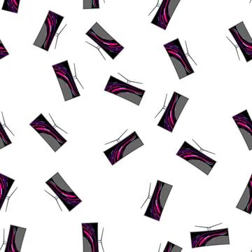 Pattern light curved screen cartoon vector 스톡 일러스트