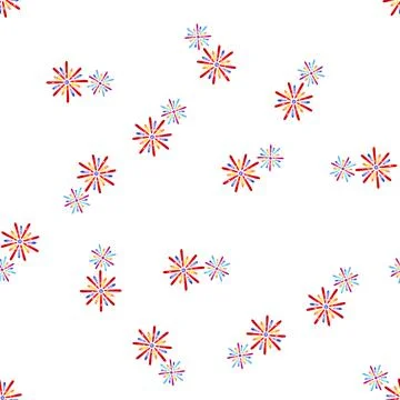 Pattern light firework cartoon vector Stock Illustration