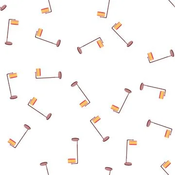 Pattern light floor lamp cartoon vector Stock Illustration