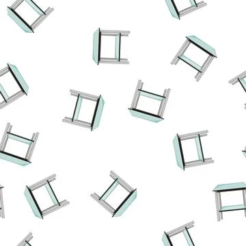 Pattern light glass table cartoon vector Stock Illustration