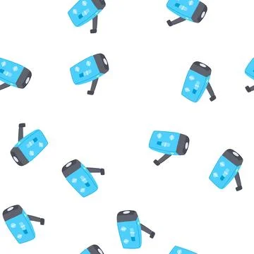 Pattern light hand crank flashlight cartoon vector Stock Illustration