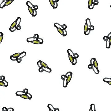 Pattern light headlamp flashlight cartoon vector Stock Illustration