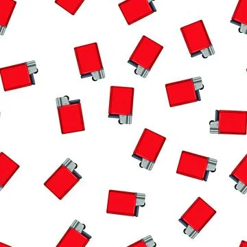 Pattern light lighter fire cartoon vector Stock Illustration