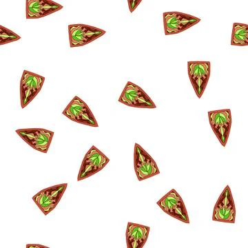 Pattern light stained glass cartoon vector Stock Illustration
