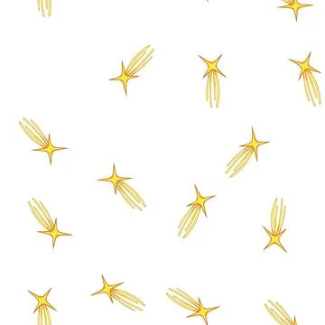 Pattern light star shoot cartoon vector Stock Illustration