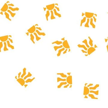 Pattern light sun groovy cartoon vector Illustrazione stock