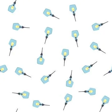 Pattern lighting pedant lights cartoon vector Stock Illustration
