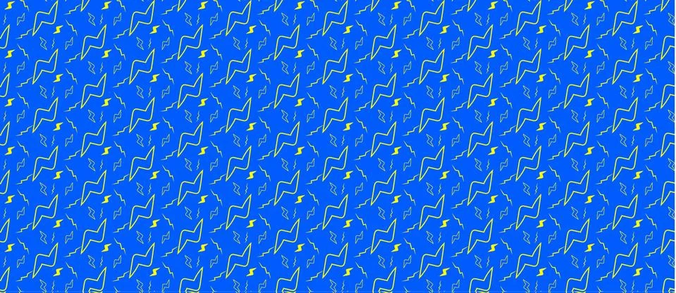 Pattern with lightning on a blue background 스톡 일러스트