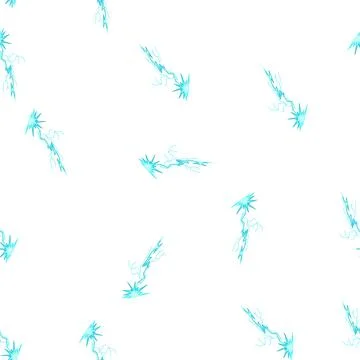 Pattern lightning strike impacting ground creating electric explosion Stock Illustration