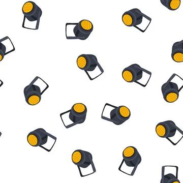 Pattern lights spotlight stage cartoon vector Stock Illustration