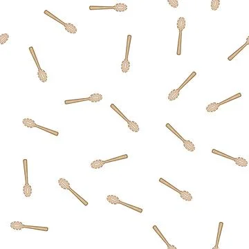 Pattern lightweight bamboo utensils cartoon vector Stock Illustration