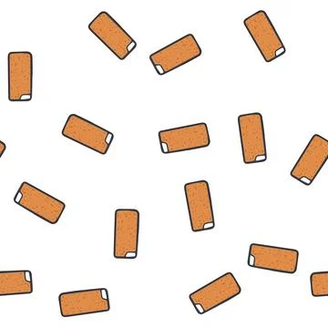 Pattern lightweight cork phone case cartoon vector Stock Illustration