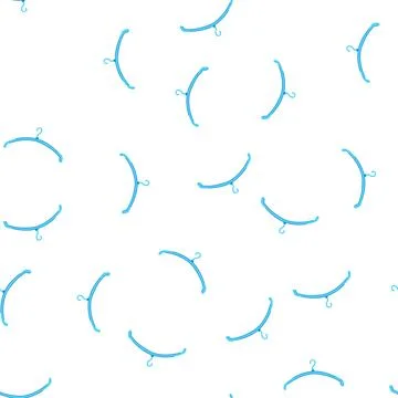 Pattern lightweight hanger plastic cartoon vector Illustrazione stock