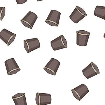Pattern lightweight laundry basket plastic cartoon vector Stock Illustration