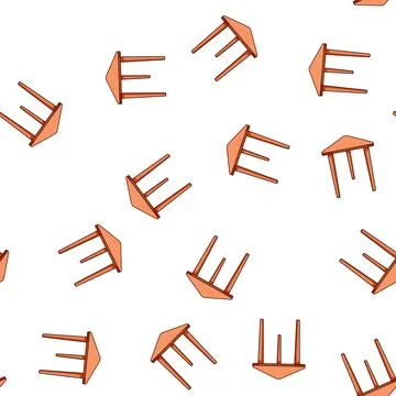 Pattern lightweight plastic table cartoon vector Stock Illustration