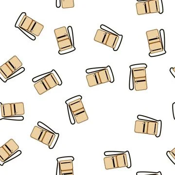 Pattern lightweight travel neck pouch cartoon vector Ilustração Stock