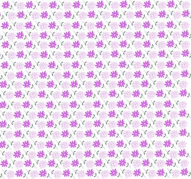 Pattern with lilac flowers Stock Illustration