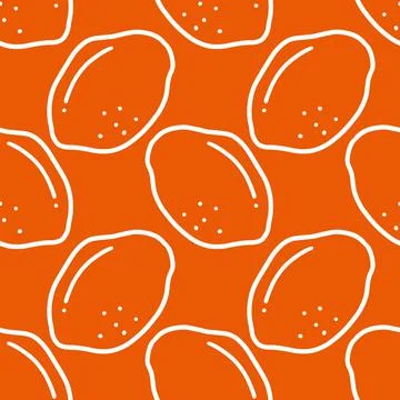 Pattern of lime doodle Stock Illustration