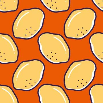 Pattern of lime doodle Stock Illustration