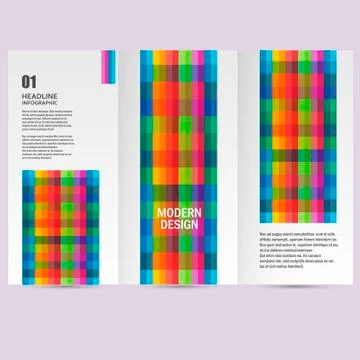 Pattern line abstract design in A4. Modern vector background Illustrazione stock