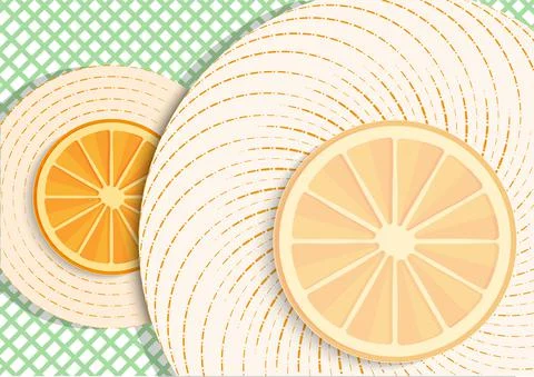 Pattern line and Orange abstract background vector. Illustrazione stock