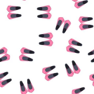 Pattern line flippers cartoon vector 库存插图