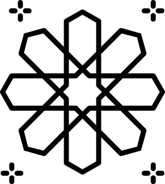 Pattern Line Icon Design Stock Illustration