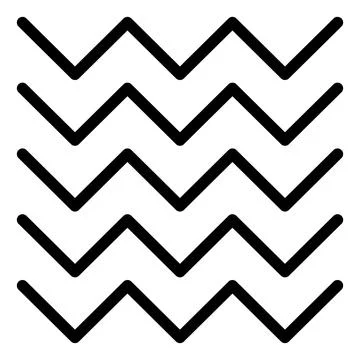 Pattern line icon isolated on white background Stock Illustration