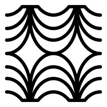 Pattern line icon isolated on white background Ilustración de archivo