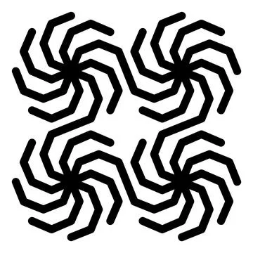 Pattern line icon isolated on white background Stock Illustration