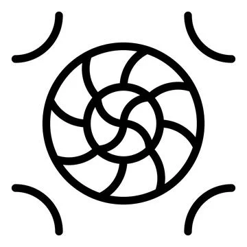 Pattern line icon isolated on white background Stock Illustration