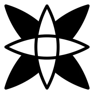 Pattern line icon isolated on white background Stock Illustration