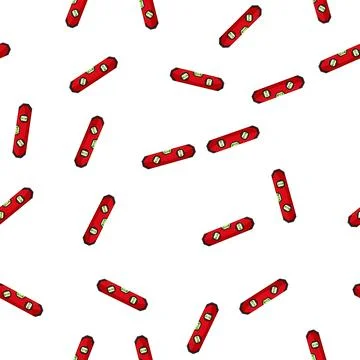 Pattern line level tool cartoon vector Illustrazione stock