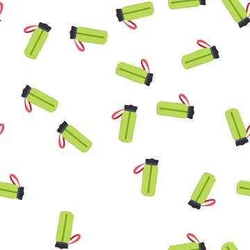 Pattern line water bottle cartoon vector Stock Illustration