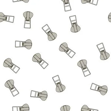 Pattern line zipper puller cartoon vector Stock Illustration
