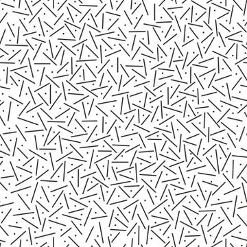 Pattern with Lines and Dots. Illustrazione stock