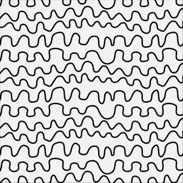 Pattern With Lines Hand Drawn. Stock Illustration