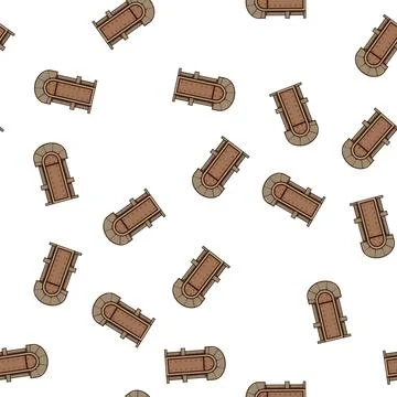 Pattern lintel ancient medieval door cartoon vector 库存插图