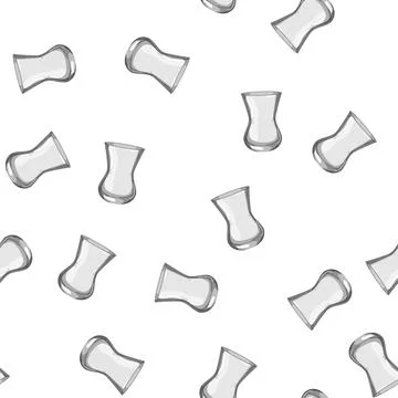 Pattern liquid beer glass cartoon vector Stockillustratie