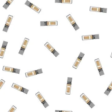 Pattern liquid foundation cream cartoon vector Illustrazione stock
