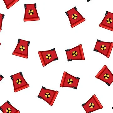Pattern liquid hazard chemical waste cartoon vector Illustrazione stock