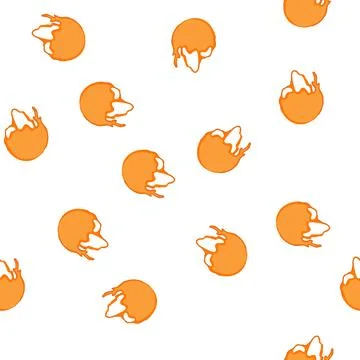 Pattern liquid melted circle cartoon vector Stock Illustration