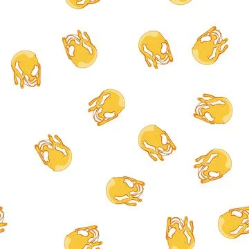 Pattern liquid melted circle cartoon vector Stockillustratie