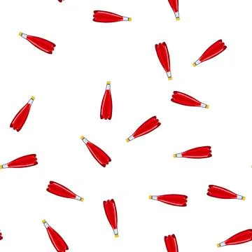 Pattern liquid plastic bottle soda cartoon vector Stockillustratie