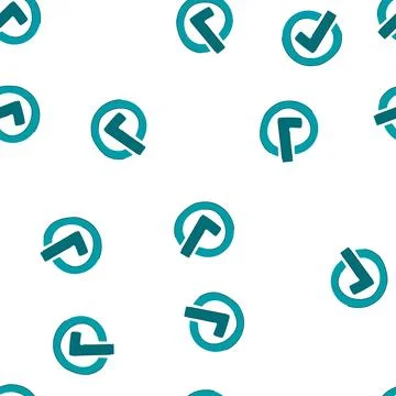 Pattern list check mark cartoon vector Illustrazione stock