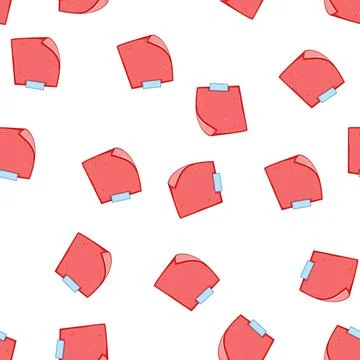 Pattern list pinned paper notes cartoon vector Stock Illustration