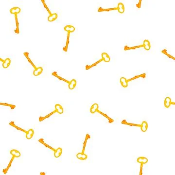 Pattern lock golden key cartoon vector Stock Illustration