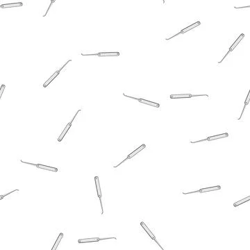 Pattern Lockpicking tool for access and security manipulation Stock Illustration